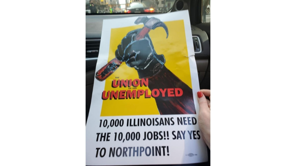 1 Bridge = 10,000 Jobs; Union of the Unemployed Protest Kicks Off Downtown Chicago