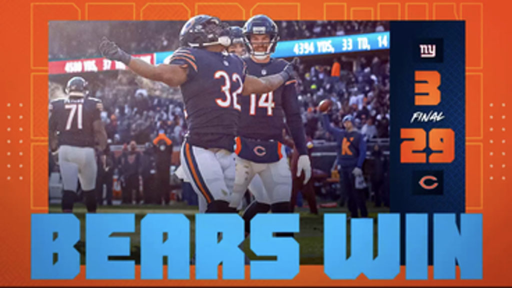 Bears Rout Giants 29-3
