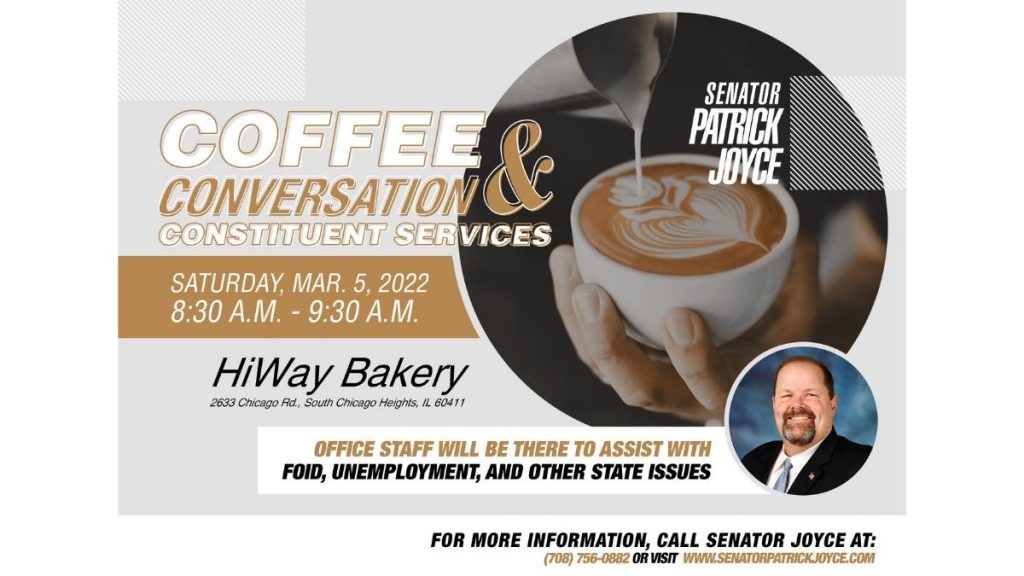 Joyce to host Coffee, Conversation and Constituent Services event