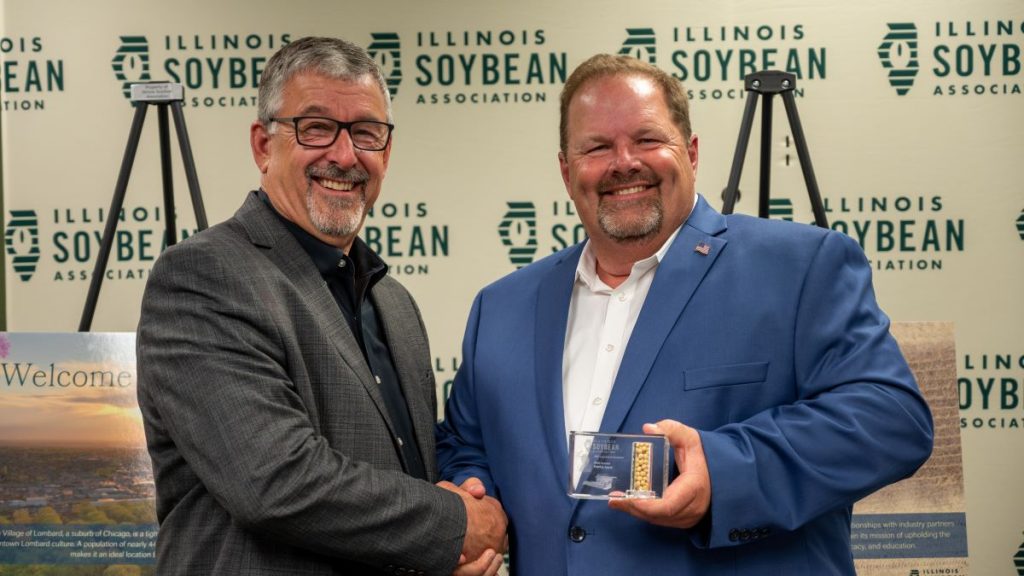 Joyce receives Illinois Soybean Association Legislative Champion Award in Lombard