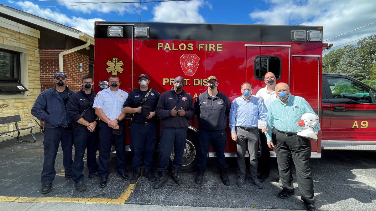 TR1 Respirators Donated to Palos Fire Protection District Honoring National Preparedness Month