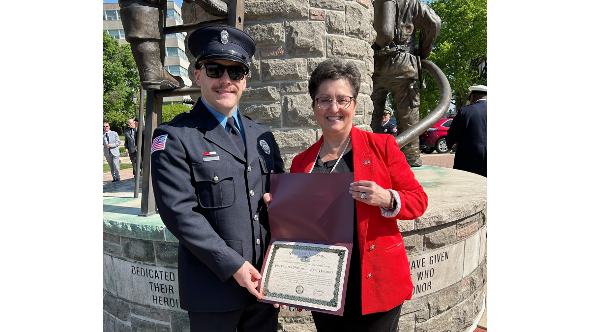Rep. Haas Recognizes 79th District Illinois Firefighter Medal of Honor Recipient