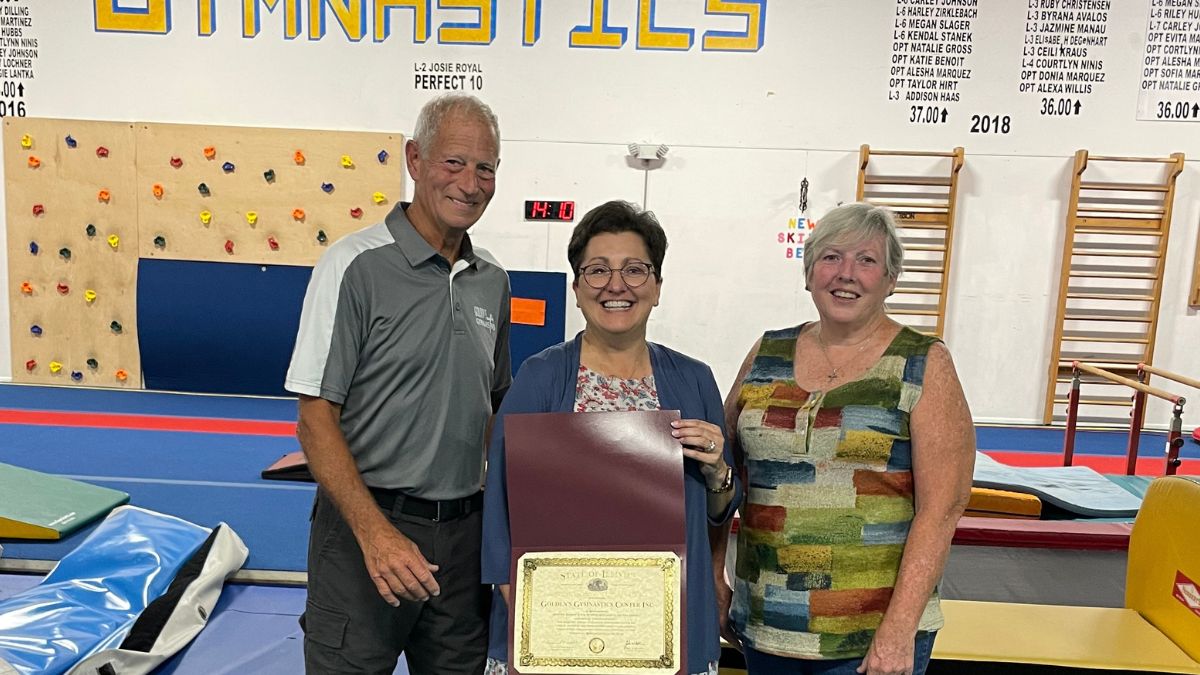 Rep. Haas Recognizes Golden’s Gymnastics Center for August Local Business Spotlight