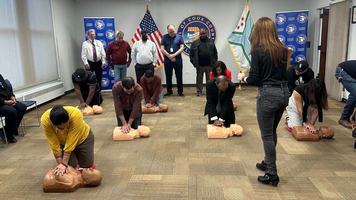 Cook County Commissioner Donna Miller, Heart Health Experts, and Elected Officials Highlight Importance of CPR/AED Training During American Heart Month
