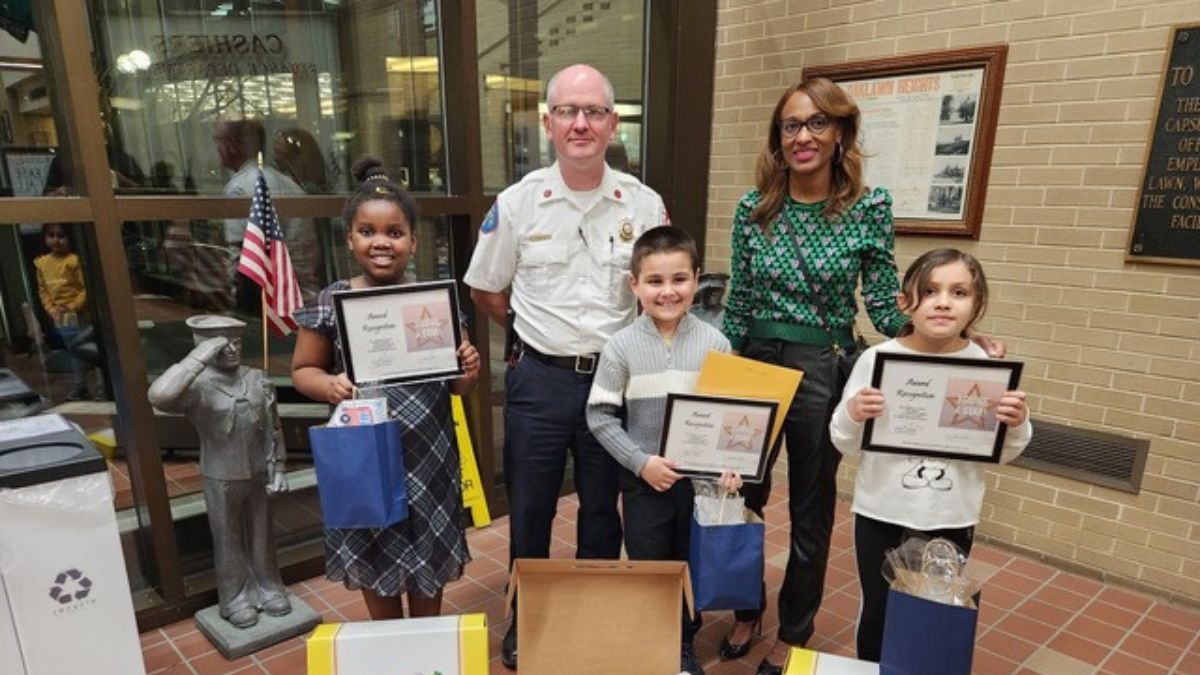 Oak Lawn Chamber Announces Fire and Public Safety Coloring Book Winners